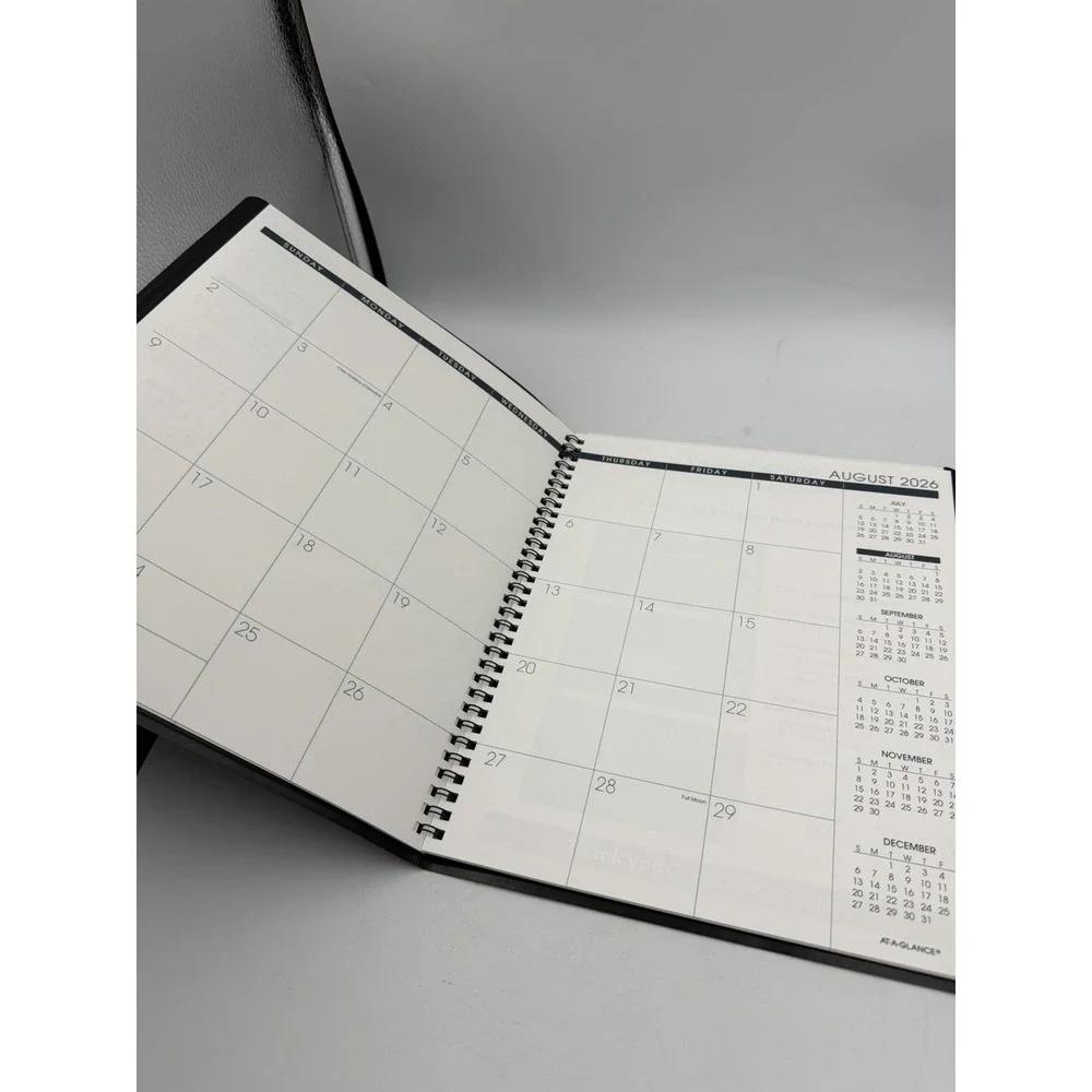 At-A-Glance 2026 Calendar Planner Monthly Black New Year 70-260G-05 Recycled
